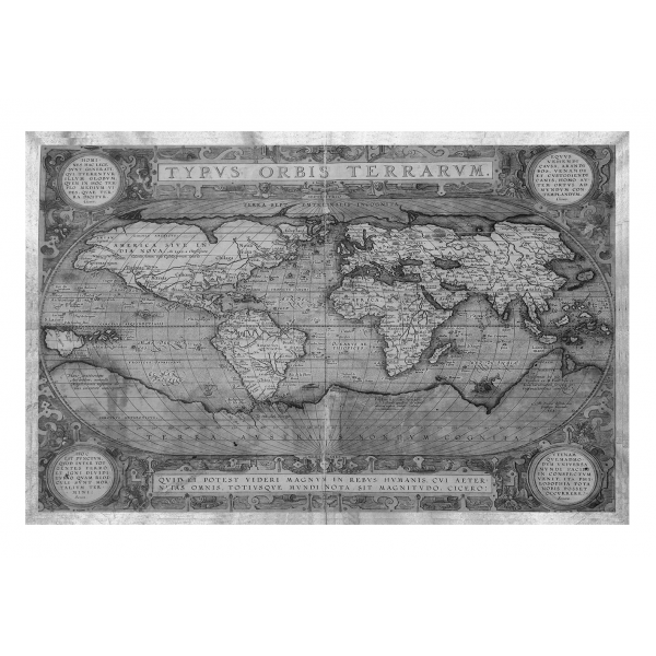 Obraz na plátně - Starožitný mapa světa
