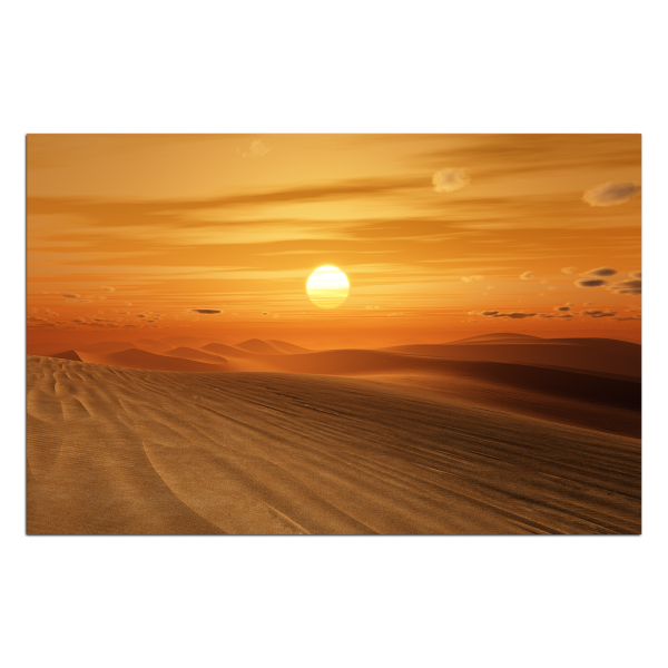 Obraz na plátně - Pouštní západ slunce