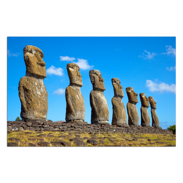 Obraz na plátně - Ahu Akivi moai