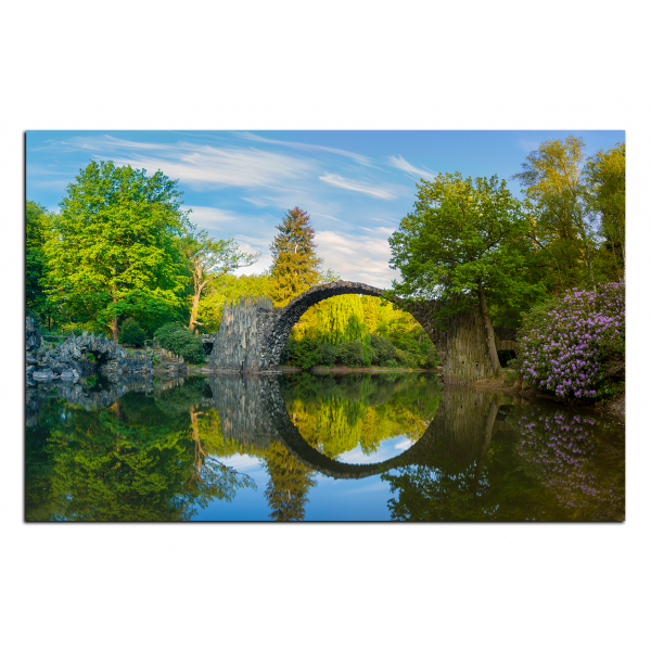 Obraz na plátně - Most v parku v Kromlau