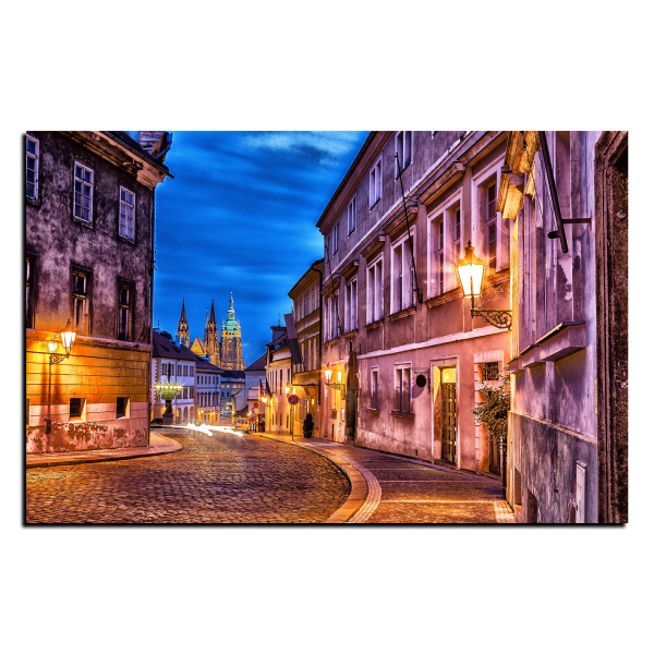 Obraz na plátně - Magické noční staré město