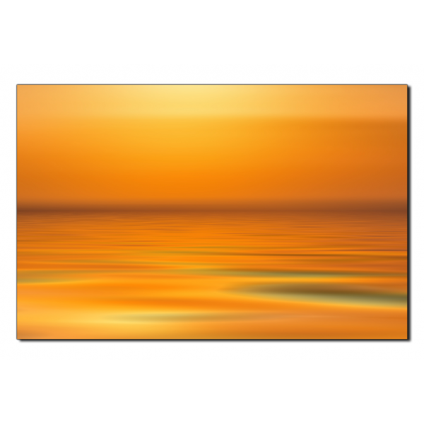 Obraz na plátně - Klidné moře při západu slunce