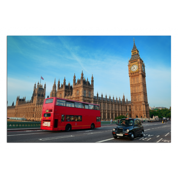 Obraz na plátně - Autobus v Londýně