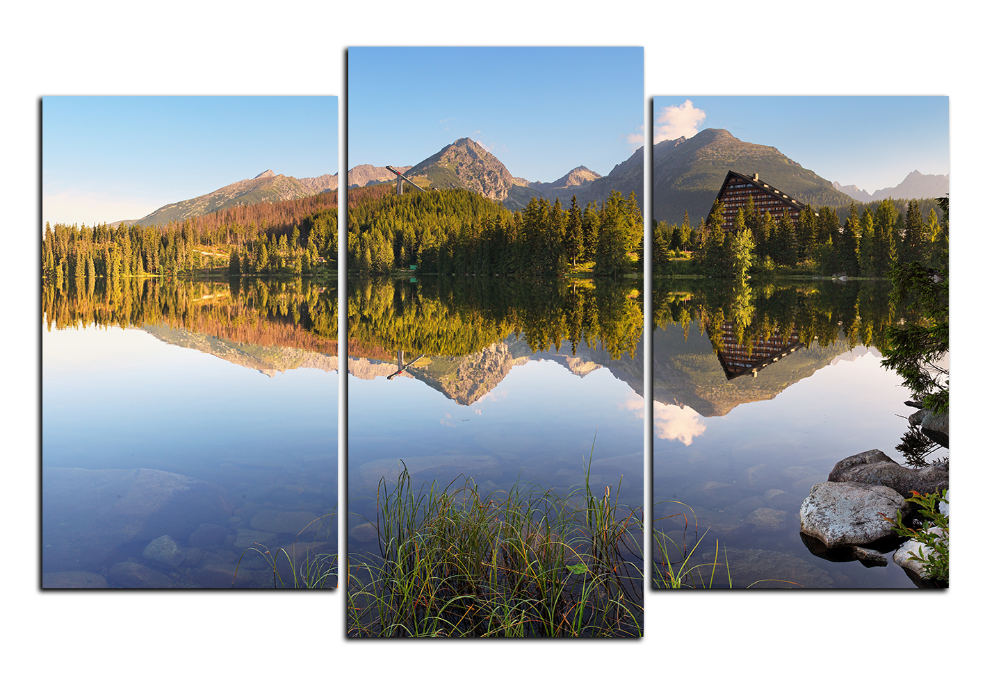 Obraz na plátně - Štrbské pleso Obraz na plátně - Štrbské pleso