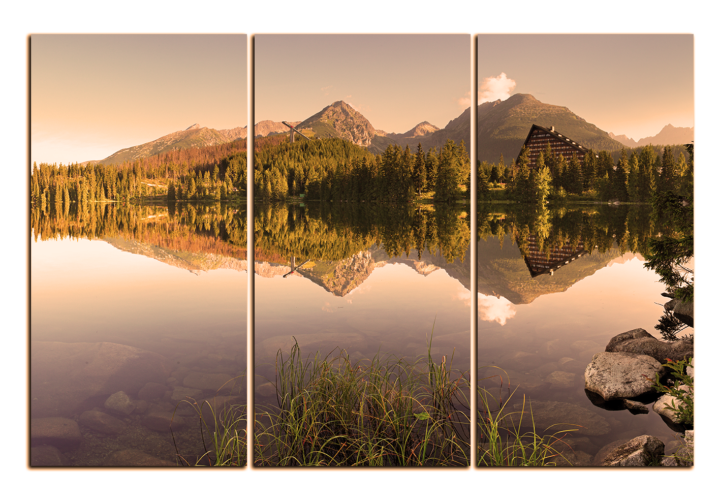 Obraz na plátně - Štrbské pleso Obraz na plátně - Štrbské pleso