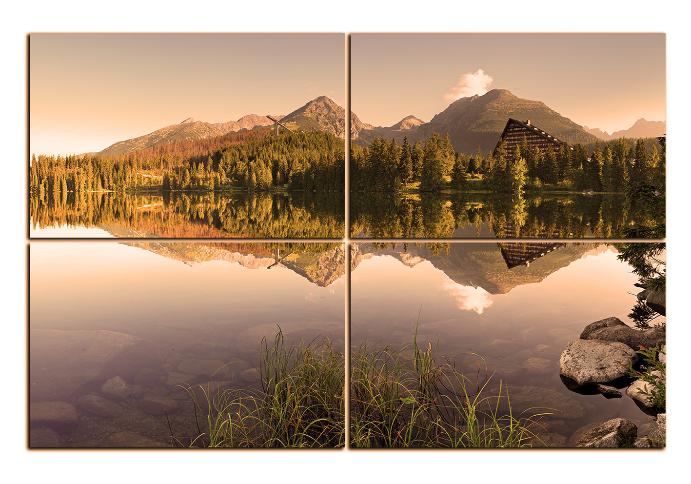 Obraz na plátně - Štrbské pleso Obraz na plátně - Štrbské pleso