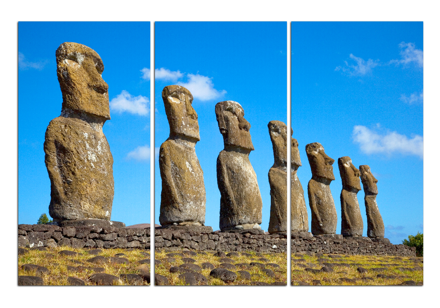 Obraz na plátně - Ahu Akivi moai Obraz na plátně - Ahu Akivi moai