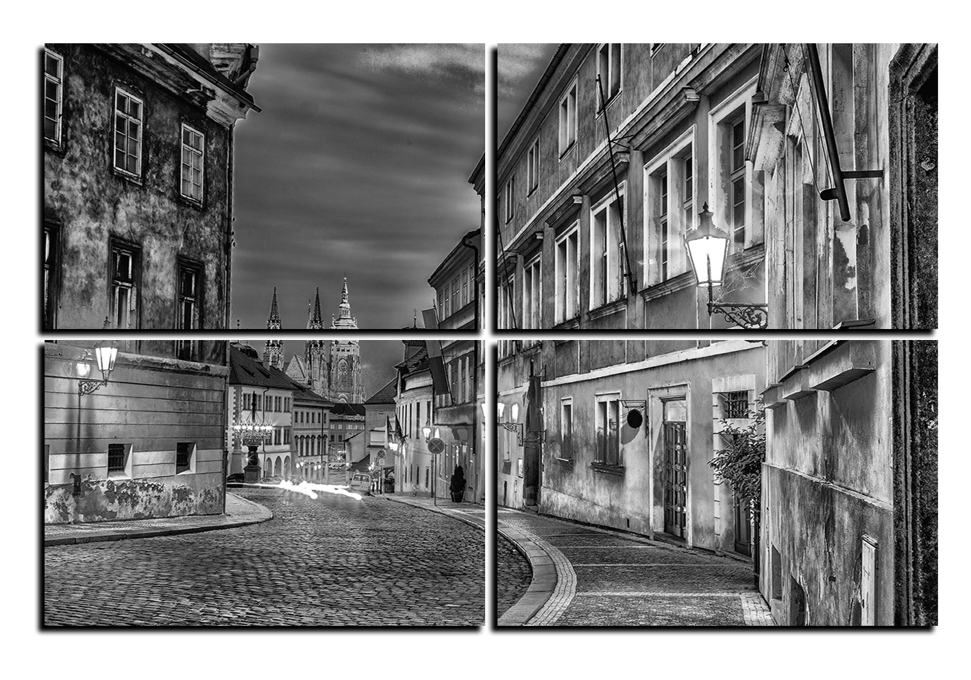 Obraz na plátně - Magické noční staré město Obraz na plátně - Magické noční staré město